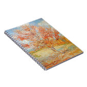 Van Gogh Roze Perzikboom in Blossom-laptop Notitieboek (Rechterzijde)