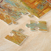 Van Gogh Roze Perzikboom in Blossom Puzzle Legpuzzel (Zijkant)