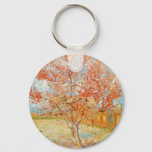 Van Gogh Roze Perzikboom in Blossom Sleutelhanger