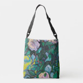 Van Gogh roze Roses Crossbody Tas (Achterkant)