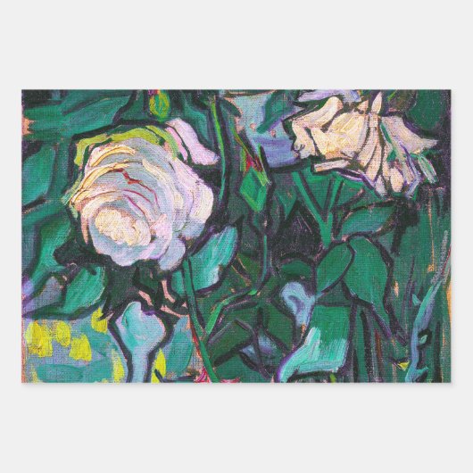 Van Gogh roze Roses Inpakpapier Vel (Voorkant 3)