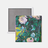 Van Gogh roze Roses Magneet (Voorkant / Achterkant)