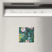 Van Gogh roze Roses Magneet (Insitu (Vaatwasser))
