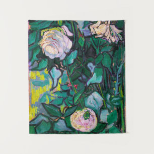 Van Gogh roze Roses Wandkleed