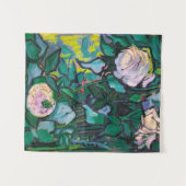 Van Gogh roze Roses Wandkleed (Voorkant (horizontaal))