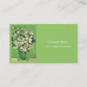 Van Gogh Roze Roze in een Vase professionele onder Visitekaartje (Achterkant)