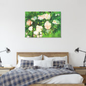 Van Gogh - Roze rozen Canvas Afdruk (Insitu (Slaapkamer))