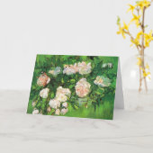 Van Gogh - Roze Rozen Kaart (Gele Bloem)