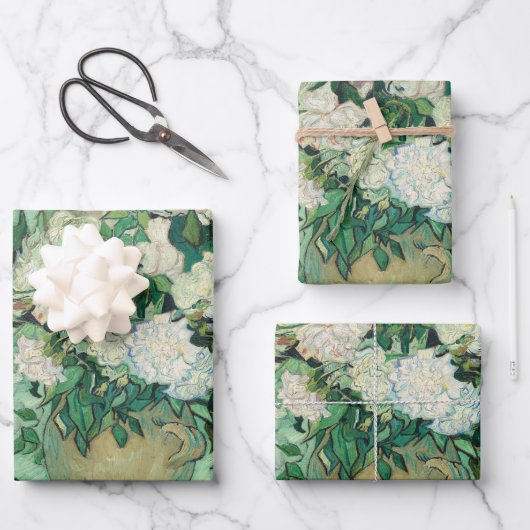 Van Gogh Rozen beroemde oude kunst Inpakpapier Vel (Voorkant)
