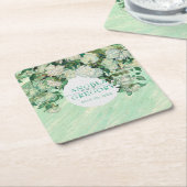 Van Gogh Rozen Bruiloft Papier Coaster Kartonnen Onderzetters (Schuin)