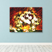 Van Gogh - Rozen Canvas Afdruk (Insitu (Houten vloer))