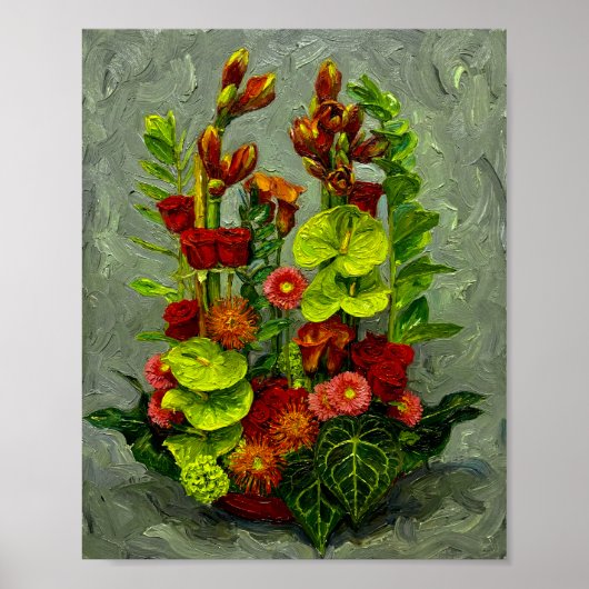 Van Gogh Rozen en Andere Bloemen Poster (Voorkant)