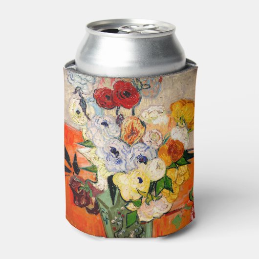 Van Gogh Rozen en Anemones Blikjeskoeler (Blikje Voorkant)