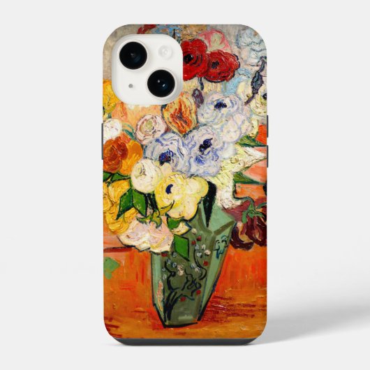 Van Gogh Rozen en Anemones iPhone Hoesje (Achterkant)