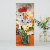 Van Gogh Rozen en Anemones Kaart (Staand voorkant)