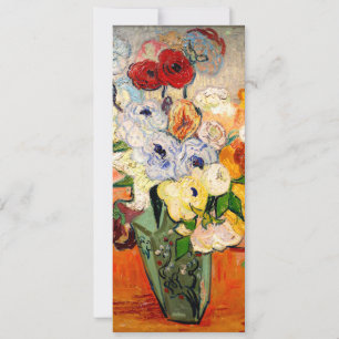 Van Gogh Rozen en Anemones Kaart