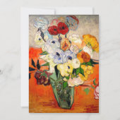 Van Gogh Rozen en Anemones Kaart (Voorkant)