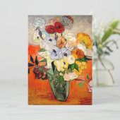 Van Gogh Rozen en Anemones Kaart (Staand voorkant)