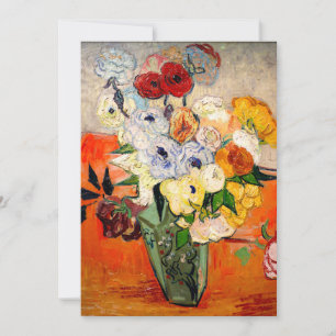 Van Gogh Rozen en Anemones Kaart