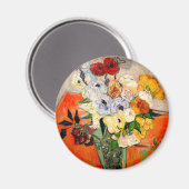 Van Gogh Rozen en Anemones Magneet (Voorkant / Achterkant)