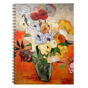 Van Gogh Rozen en Anemones Notitieboek