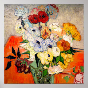 Van Gogh Rozen en Anemones Poster