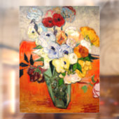 Van Gogh Rozen en Anemones Raamsticker (Vel 2)