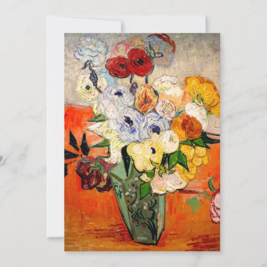 Van Gogh Rozen en Anemones Save The Date (Voorkant)