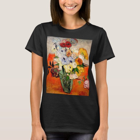 Van Gogh Rozen en Anemones T-shirt (Voorkant)