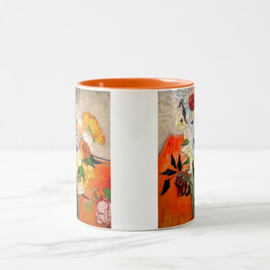 Van Gogh Rozen en Anemones Tweekleurige Koffiemok (Center)