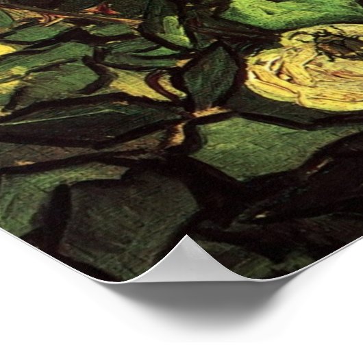 Van Gogh - Rozen en bier Poster (Hoek)