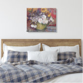 Van Gogh Rozen en zonnebloemen Canvas Afdruk (Insitu (Slaapkamer))