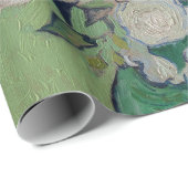 Van Gogh Rozen Floral Painting Cadeaupapier (Rol Hoek)
