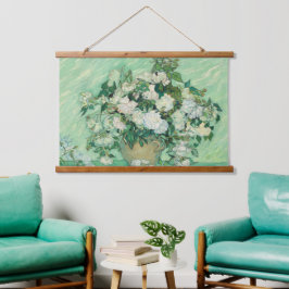 Van Gogh Rozen Kunst Beroemde houten wand Hangend Wandkleed