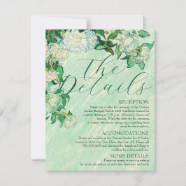 Van Gogh Rozen Save The Wedding Details Card Kaart