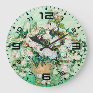 Van Gogh Rozen Wandklok – Mint Elegantie