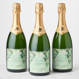 Van Gogh Rozen Wijnlabel Bruisende Wijnlabel Sparkling Wijnetiket