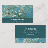 Van Gogh sakura bloesems visitekaartje (Voorkant / Achterkant)