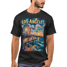 Van Gogh Santa Monica Pier Los Angeles Kleurrijk