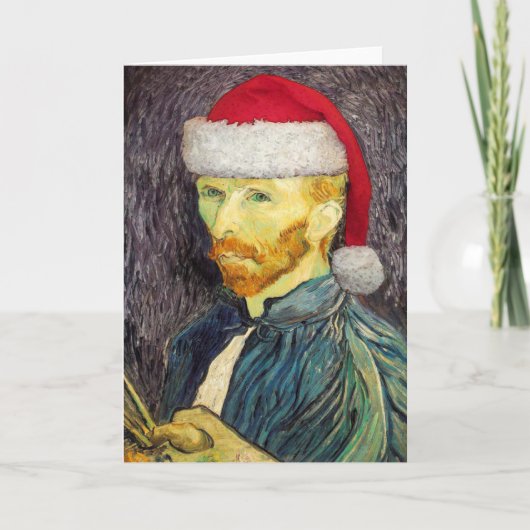 Van Gogh Santa Wenskaart Feestdagen Kaart (Voorkant)