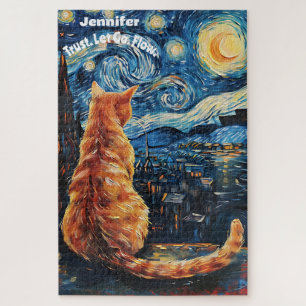 Van Gogh Schattigee katachtige puzzel