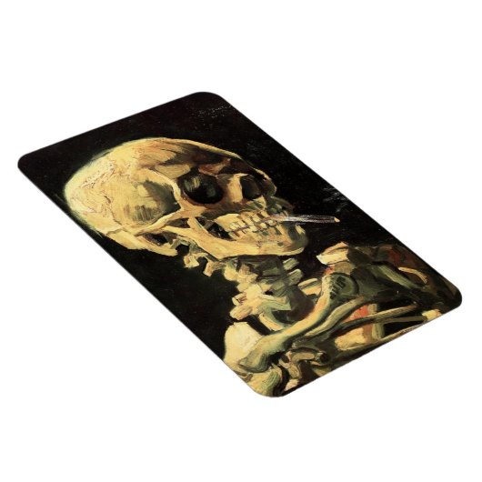 Van Gogh Schedel met brandende sigarettenmagneet Magneet (Rechterzijde)