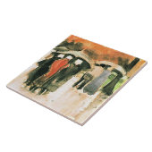 Van Gogh - Scheveningen Vrouwen Tegeltje (Zijkant)