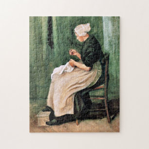 Van Gogh. Scheveningse Vrouw die Naait, Legpuzzel