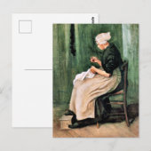 Van Gogh. Scheveningse Vrouw Naait, Briefkaart (Voorkant / Achterkant)