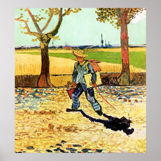 Van Gogh: Schilder op weg naar werk Poster (Voorkant)