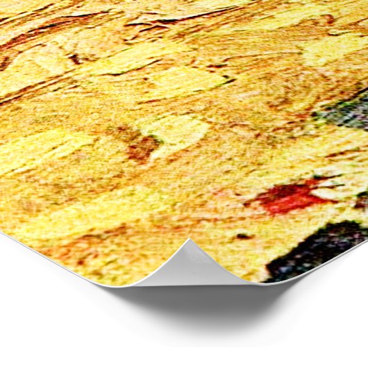 Van Gogh: Schilder op weg naar werk Poster (Hoek)