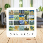 Van Gogh Schildercollage Bier Onderzetter<br><div class="desc">Collage van  kunstschilderijen van Vincent van Gogh</div>