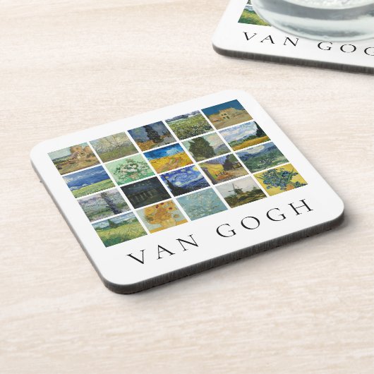 Van Gogh Schildercollage Bier Onderzetter (Linkerzijde)