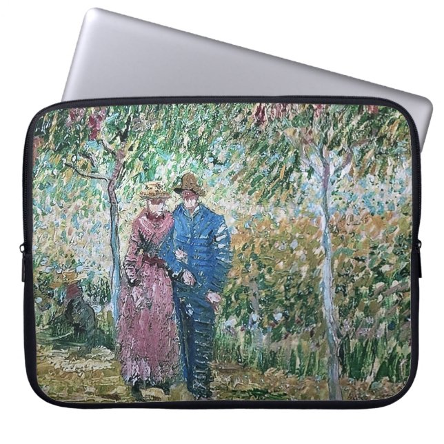 Van Gogh schilderen van Franse paardenpest Laptop Sleeve (Voorkant)